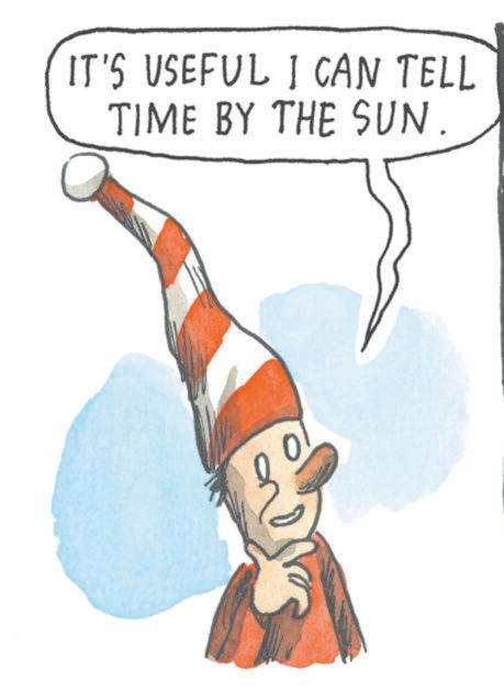 Animated cartoon OCR: IT'S USEFUL I CAN TELL TIME BY THE SUN. IT'S USEFUL I CAN TELL TIME BY THE SUN .