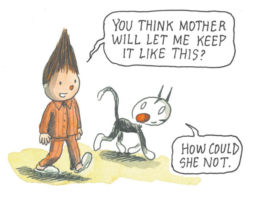 Fiction OCR: m YOU THINK MOTHER WILL LET ME KEEP IT LIKE THIS? HOW COULD SHE NOT. m YOU THINK MOTHER WILL LET ME KEEP IT LIKE THIS ? HOW COULD SHE NOT .