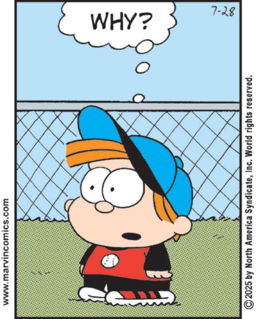 Pleased OCR: www.marvincomics.com WHY? ©2025 by North America SyndicateInc. World rights reserved. 7-28 www.marvincomics.com WHY ? © 2025 by North America SyndicateInc. World rights reserved . 7-28