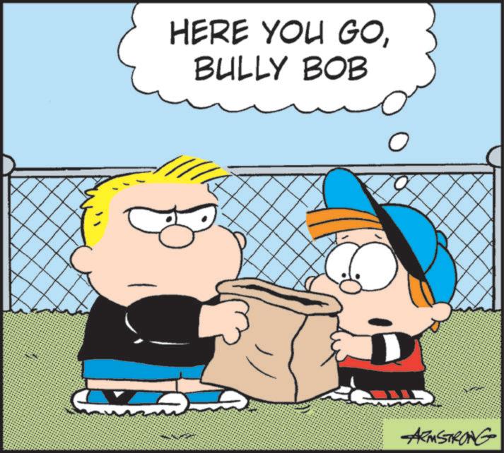 Comic book OCR: HERE YOU GOBULLY BOB A ARMSTRONG HERE YOU GOBULLY BOB A ARMSTRONG