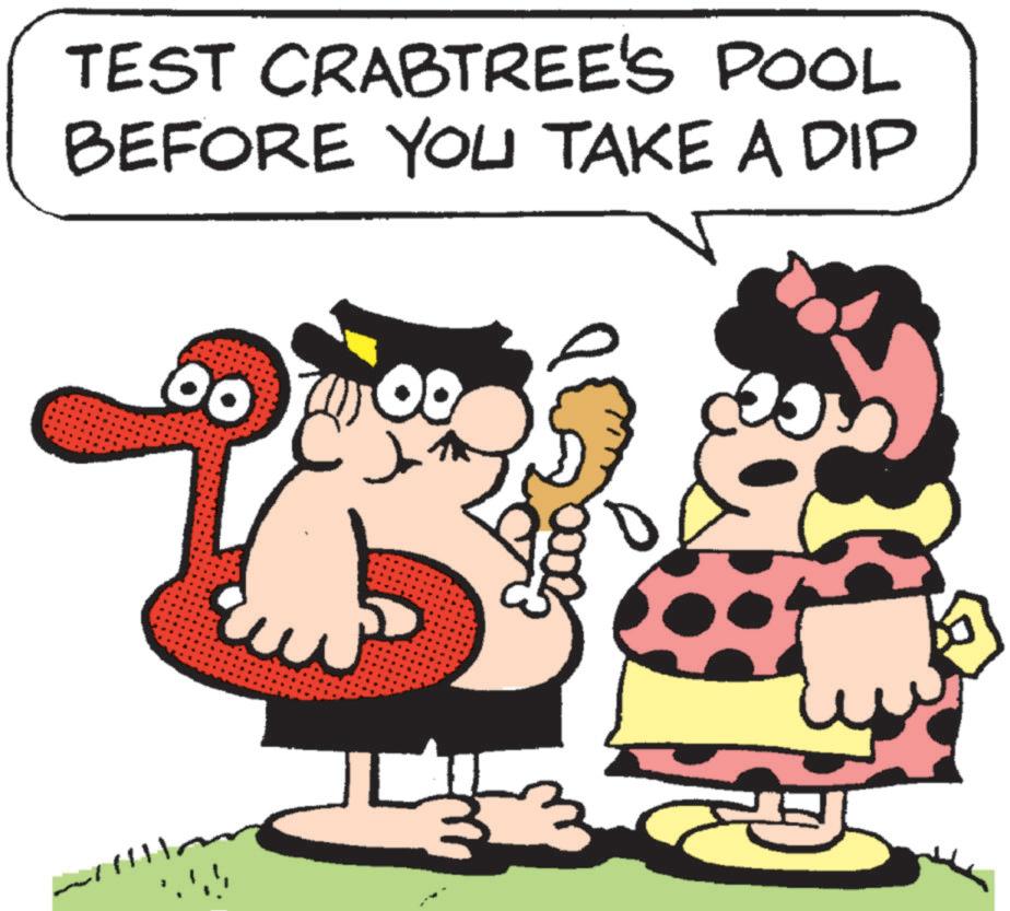 Fiction OCR: TEST CRABTREE'S POOL BEFORE YOU TAKE A DIP 00 TEST CRABTREE'S POOL BEFORE YOU TAKE A DIP 00
