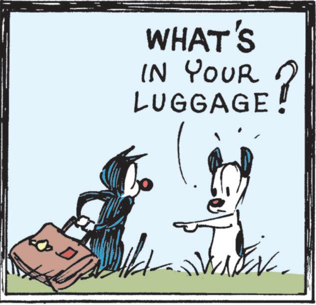 Line art OCR: WHAT'S IN YOUR LUGGAGE ? WHAT'S IN YOUR LUGGAGE ?