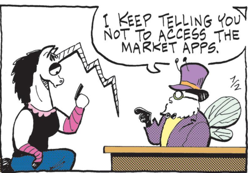 Graphic design OCR: I KEEP TELLING YOU NOT TO ACCESS THE MARKET APPS. 1/2 I KEEP TELLING YOU NOT TO ACCESS THE MARKET APPS . 1/2