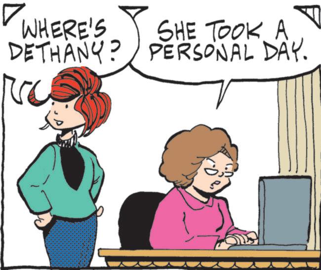 Pleased OCR: WHERE'S SHE TOOK A DETHANY? PERSONAL DAY. A WHERE'S SHE TOOK A DETHANY ? PERSONAL DAY . A