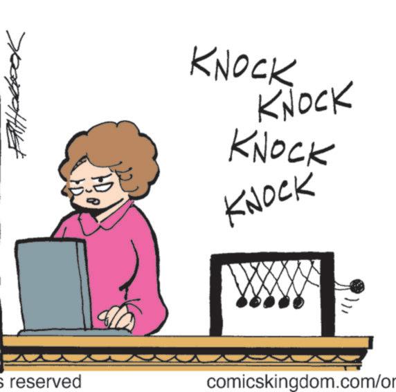 Clip art OCR: KNOCK KNOCK KNOCK KNOCK s reserved comicskingdom.com/or KNOCK KNOCK KNOCK KNOCK s reserved comicskingdom.com/or