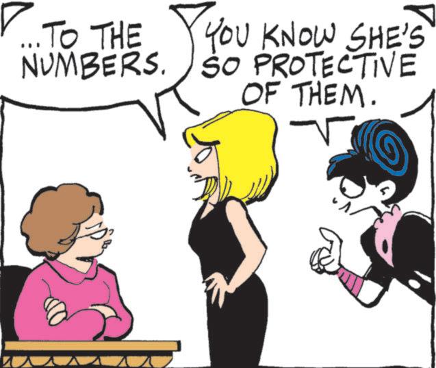 Comics OCR: ... TO THE NUMBERS. YOU KNOW SHE'S SO PROTECTIVE OF THEM. ... TO THE NUMBERS . YOU KNOW SHE'S SO PROTECTIVE OF THEM .