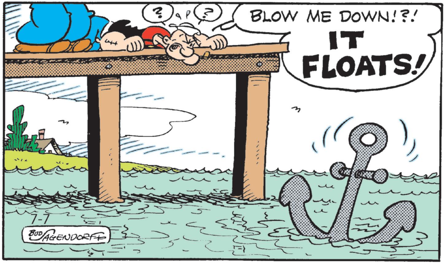 Boat OCR: 7-7 BUD AGENDORFF BLOW ME DOWN!?! IT FLOATS! 7-7 BUD AGENDORFF BLOW ME DOWN ! ? ! IT FLOATS !