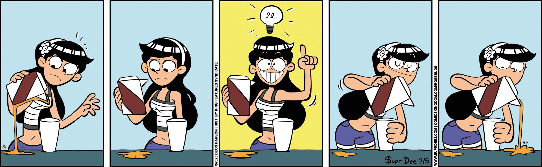 Comics OCR: ©2025 DEON PARSON | DIST. BY KING FEATURES SYNDICATE Supr Dee 7/5 WWW.SUPRDEE2.COM | COMICSKINGDOM.COM/ROSEBUDS © 2025 DEON PARSON | DIST . BY KING FEATURES SYNDICATE Supr Dee 7/5 WWW.SUPRDEE2.COM | COMICSKINGDOM.COM/ROSEBUDS