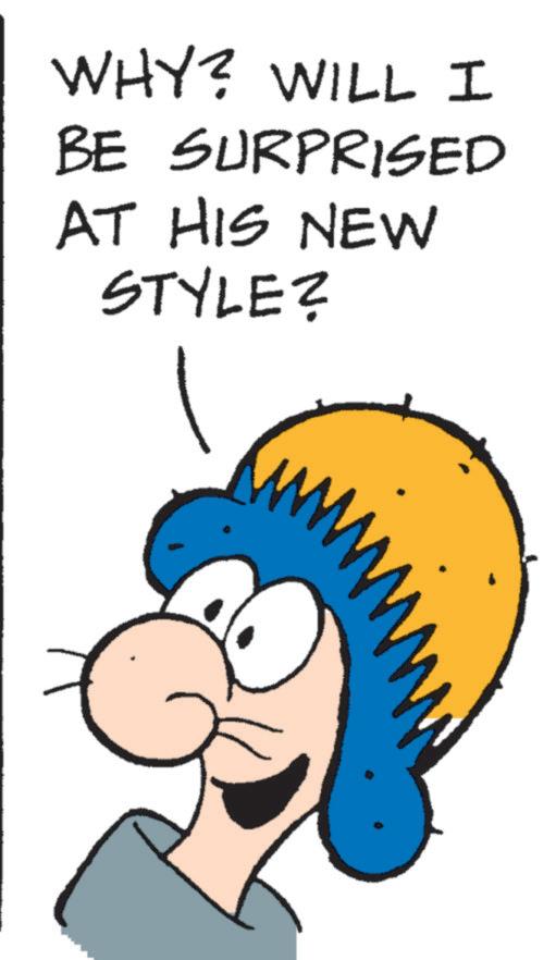 Fictional character OCR: WHY? WILL I BE SURPRISED AT HIS NEW STYLE? WHY ? WILL I BE SURPRISED AT HIS NEW STYLE ?