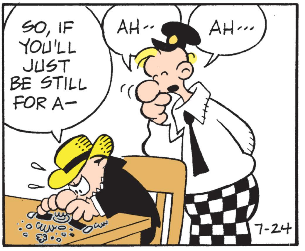 Animated cartoon OCR: SOIF YOU'LL JUST BE STILL FOR A- ?? ?? ??? AH-- AH... 330 7-24 SOIF YOU'LL JUST BE STILL FOR A- ?? ?? ??? AH-- AH ... 330 7-24