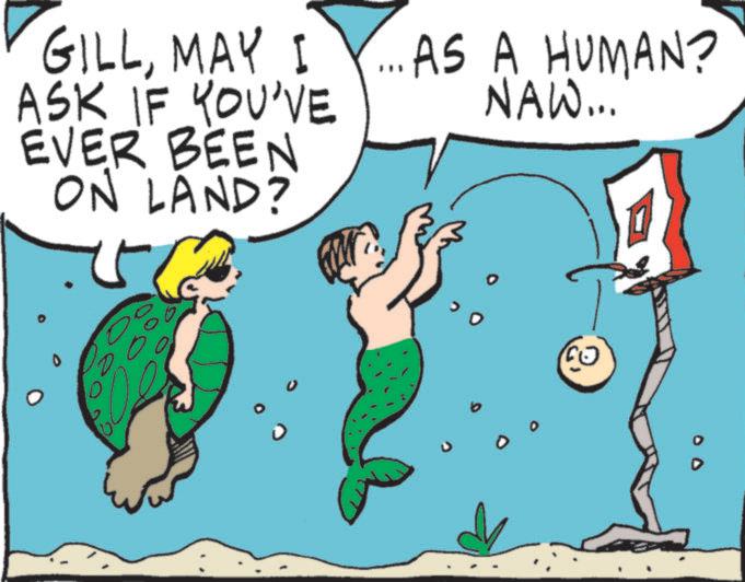 Fiction OCR: GILLMAY I ASK IF YOU'VE EVER BEEN ON LAND? AS A HUMAN? NAW... D D GILLMAY I ASK IF YOU'VE EVER BEEN ON LAND ? AS A HUMAN ? NAW ... D D