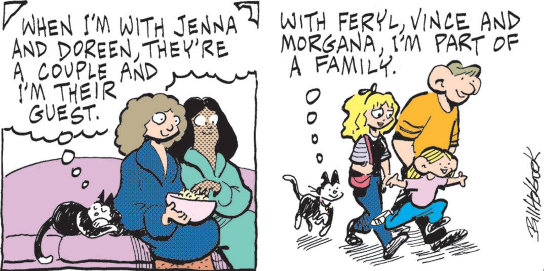 Happiness OCR: GUEST. WHEN I'M WITH JENNA Z WITH FERYLVINCE AND AND DOREENTHEY'RE A COUPLE AND I'M THEIR MORGANAI'M PART OF A FAMILY. Ballholbook GUEST . WHEN I'M WITH JENNA Z WITH FERYLVINCE AND AND DOREENTHEY'RE A COUPLE AND I'M THEIR MORGANAI'M PART OF A FAMILY . Ballholbook