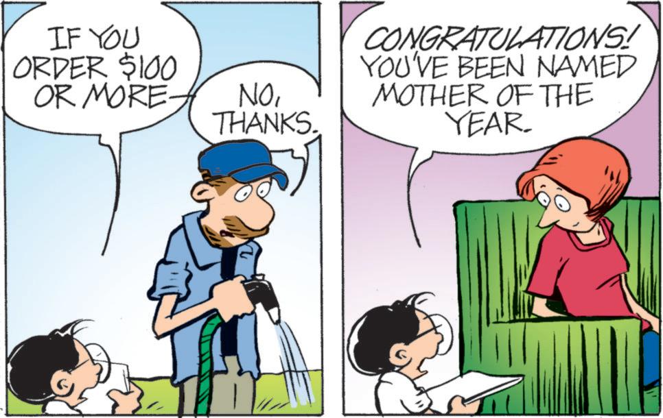 Comics OCR: IF YOU ORDER $100 OR MORE. TH NOTHANKS. Con CONGRATULATIONS! YOU'VE BEEN NAMED MOTHER OF THE YEAR. IF YOU ORDER $ 100 OR MORE . TH NOTHANKS . Con CONGRATULATIONS ! YOU'VE BEEN NAMED MOTHER OF THE YEAR .