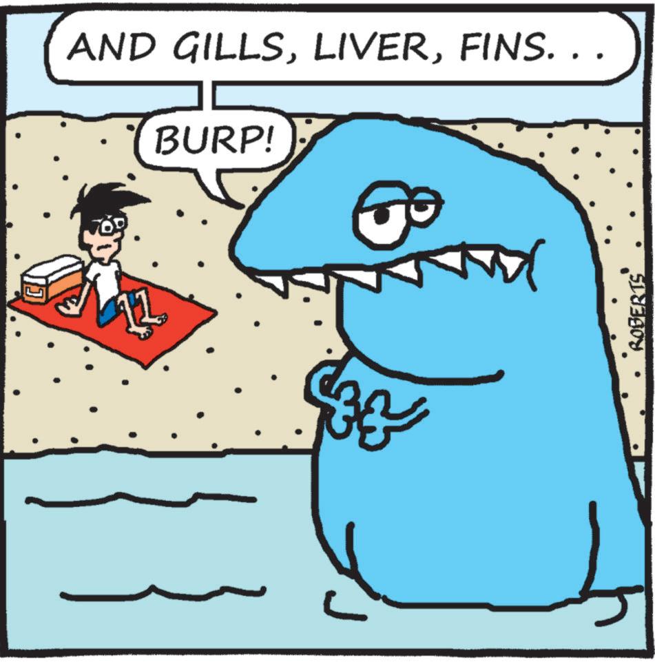 Animation OCR: AND GILLSFINS. . . BURP! ROBERTS AND GILLSFINS . . . BURP ! ROBERTS