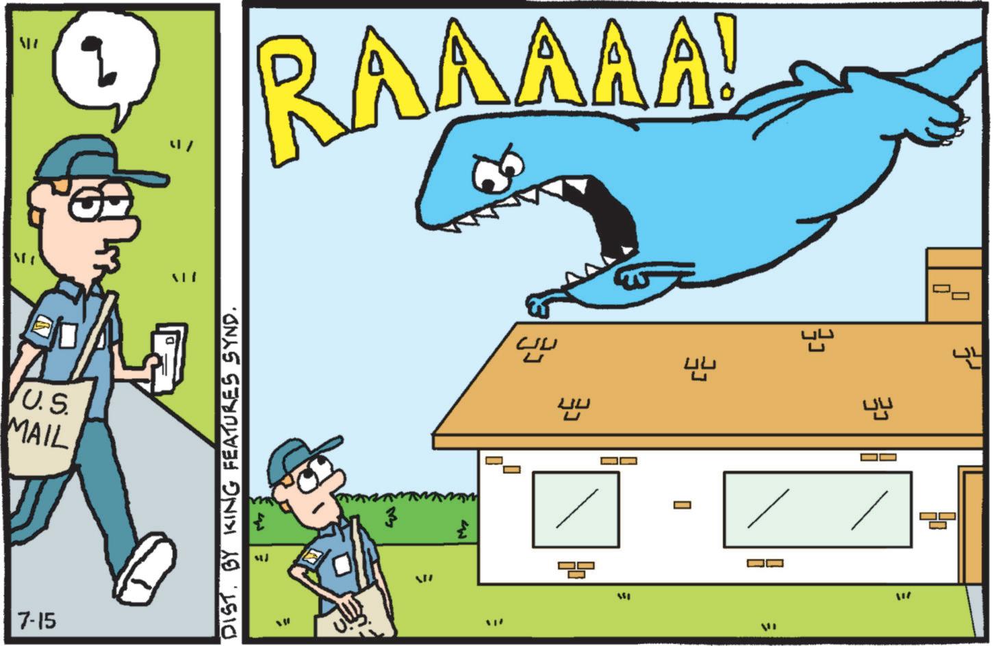 Mackerel sharks OCR: ?? = ?? / FIN JJV U.S. MAIL 7-15 RAAAAA! DIST. BY KING FEATURES SYND. E ?? M ?? ?U 44 ? MI CE LU M ? ? = ?? / FIN JJV U.S. MAIL 7-15 RAAAAA ! DIST . BY KING FEATURES SYND . E ? ? M ?? ?U 44 ? MI CE LU M