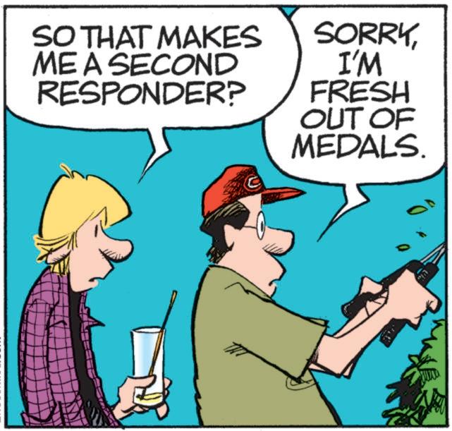 Animation OCR: SO THAT MAKES ME A SECOND RESPONDER? SORRYI'M FRESH OUT OF MEDALS. C SO THAT MAKES ME A SECOND RESPONDER ? SORRYI'M FRESH OUT OF MEDALS . C