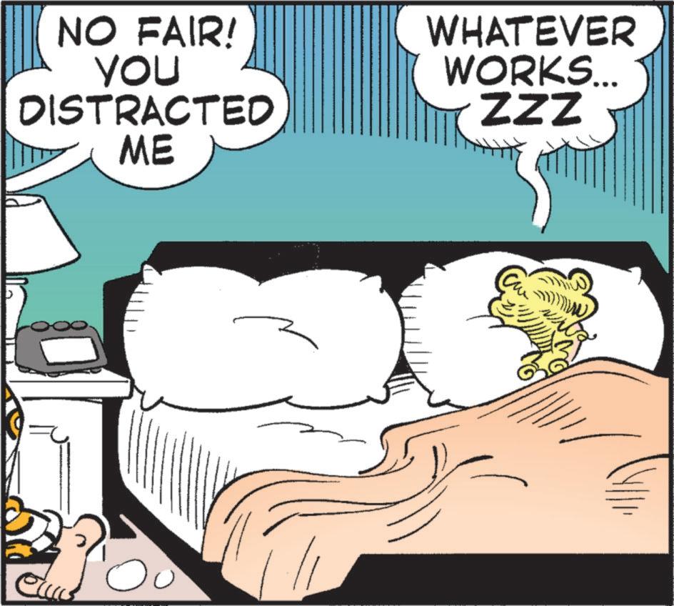 Fictional character OCR: NO FAIR! YOU DISTRACTED ME WHATEVER WORKS... ZZZ NO FAIR ! YOU DISTRACTED ME WHATEVER WORKS ... ZZZ