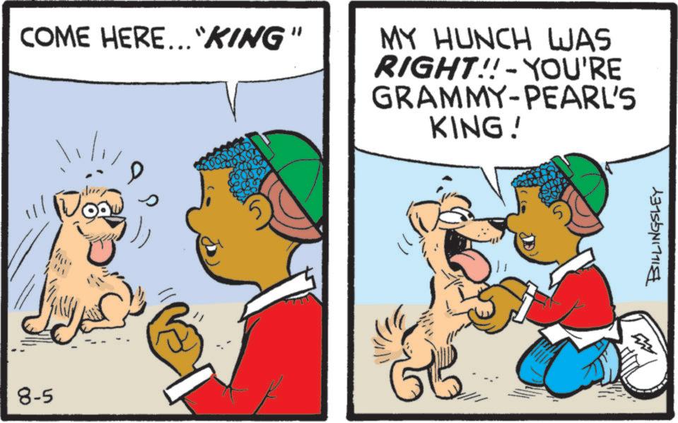 Animation OCR: COME HERE... "KING" MY HUNCH WAS RIGHT!!-YOU'RE GRAMMY-PEARL'S KING! ????? 8-5 m BILLINGSLEY COME HERE ... " KING " MY HUNCH WAS RIGHT !! - YOU'RE GRAMMY - PEARL'S KING ! ????? 8-5 m BILLINGSLEY