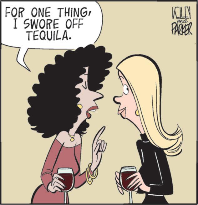 Laughter OCR: FOR ONE THINGI SWORE OFF TEQUILA. KILEN PARKER and FOR ONE THINGI SWORE OFF TEQUILA . KILEN PARKER and