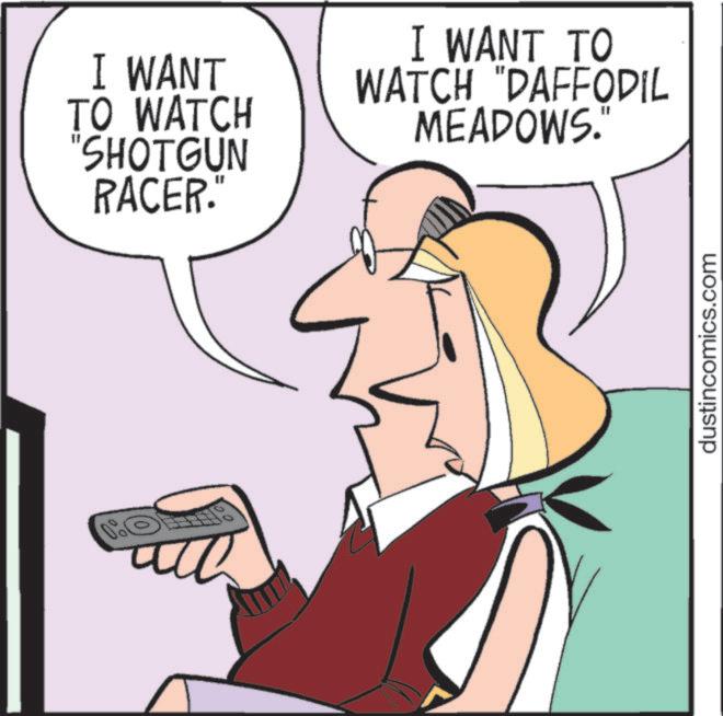Comics OCR: I WANT TO WATCH "SHOTGUN RACER." I WANT TO WATCH "DAFFODIL MEADOWS. dustincomics.com I WANT TO WATCH " SHOTGUN RACER . " I WANT TO WATCH " DAFFODIL MEADOWS . dustincomics.com