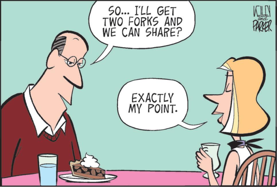 Graphics OCR: SO... I'LL GET TWO FORKS AND WE CAN SHARE? EXACTLY MY POINT. KILLN PARKER and B SO ... I'LL GET TWO FORKS AND WE CAN SHARE ? EXACTLY MY POINT . KILLN PARKER and B