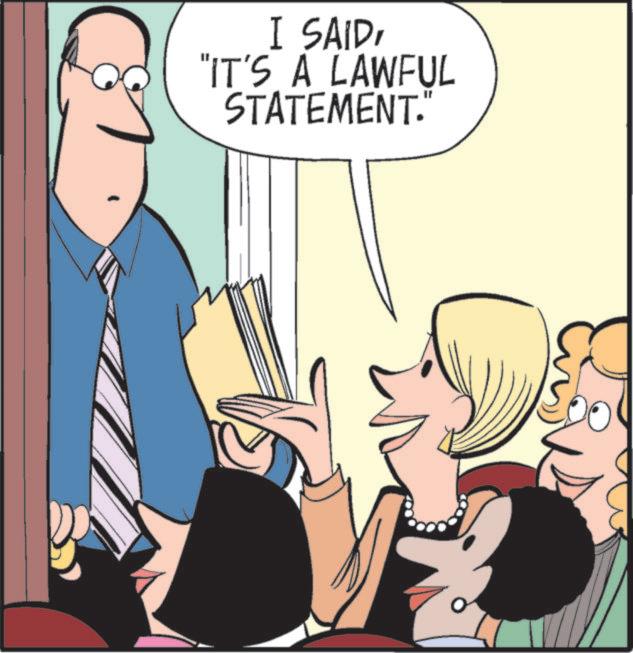 Animation OCR: I SAID"IT'S A LAWFUL STATEMENT. I SAID" IT'S A LAWFUL STATEMENT .