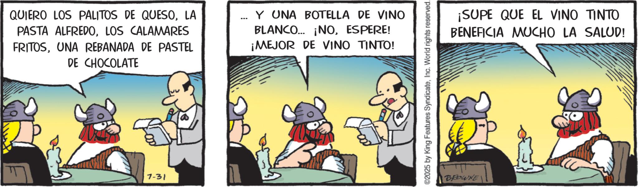 Pack animal OCR: QUIERO LOS PALITOS DE QUESOLA PASTA ALFREDOLOS CALAMARES FRITOSUNA REBANADA DE PASTEL DE CHOCOLATE Y UNA BOTELLA DE VINO BLANCO... ¡NOESPERE! ¡MEJOR DE VINO TINTO! 7-31 2025 by King Features SyndicateInc. World rights reserved. BROWNE ¡SUPE QUE EL VINO TINTO BENEFICIA MUCHO LA SALUD! QUIERO LOS PALITOS DE QUESOLA PASTA ALFREDOLOS CALAMARES FRITOSUNA REBANADA DE PASTEL DE CHOCOLATE Y UNA BOTELLA DE VINO BLANCO ... ¡ NOESPERE ! ¡ MEJOR DE VINO TINTO ! 7-31 2025 by King Features SyndicateInc. World rights reserved . BROWNE ¡ SUPE QUE EL VINO TINTO BENEFICIA MUCHO LA SALUD !