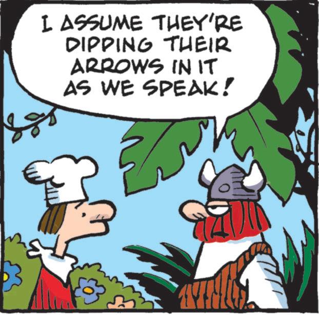 Graphics OCR: I ASSUME THEY'RE DIPPING THEIR ARROWS IN IT AS WE SPEAK! I ASSUME THEY'RE DIPPING THEIR ARROWS IN IT AS WE SPEAK !