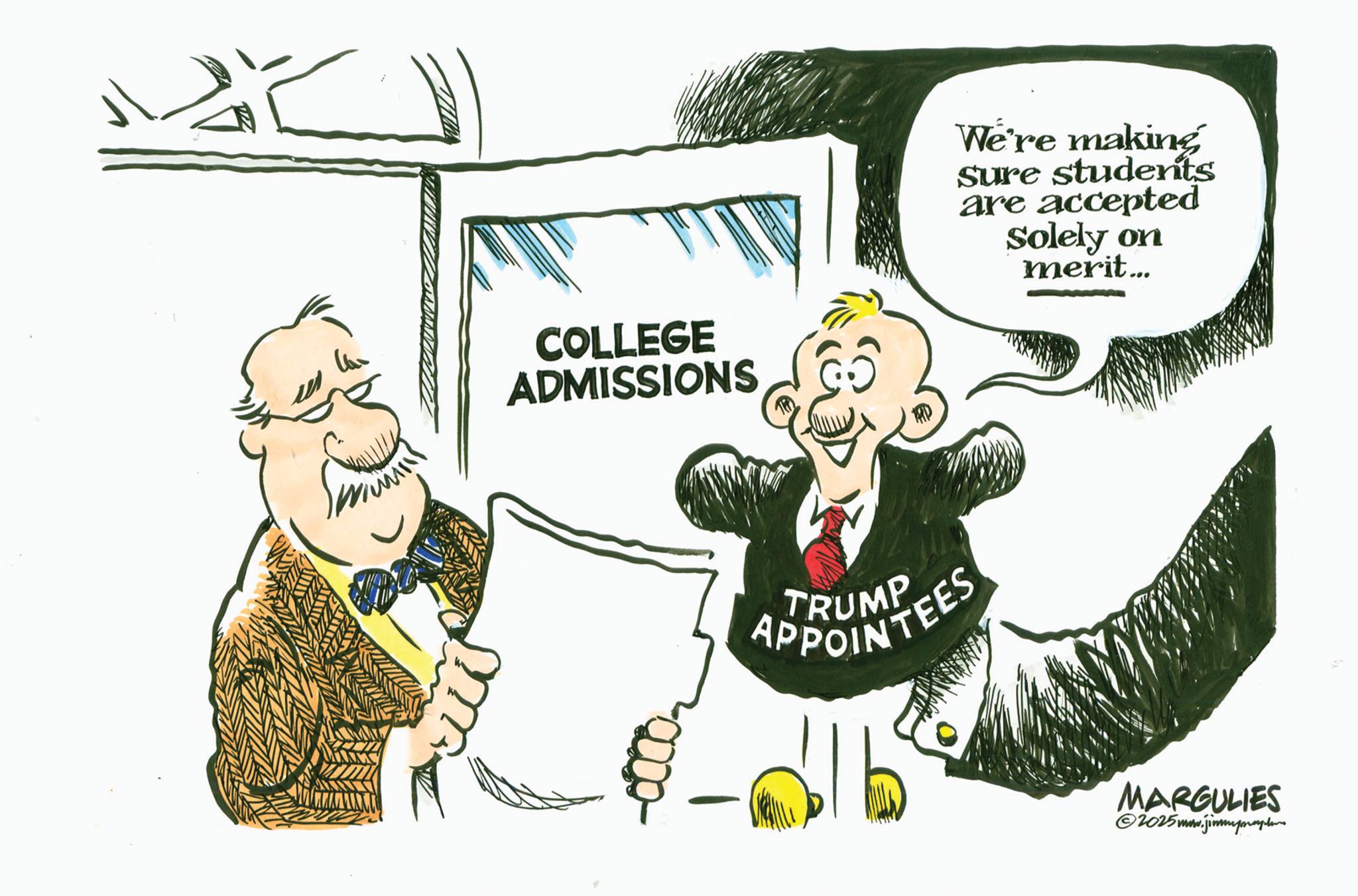 Debate OCR: COLLEGE ADMISSIONS We're making Sure students are accepted Solely on merit... TRUMP APPOINTEES MARGULIES ©2025 www.j www.jimmypapers COLLEGE ADMISSIONS We're making Sure students are accepted Solely on merit ... TRUMP APPOINTEES MARGULIES © 2025 www.j www.jimmypapers