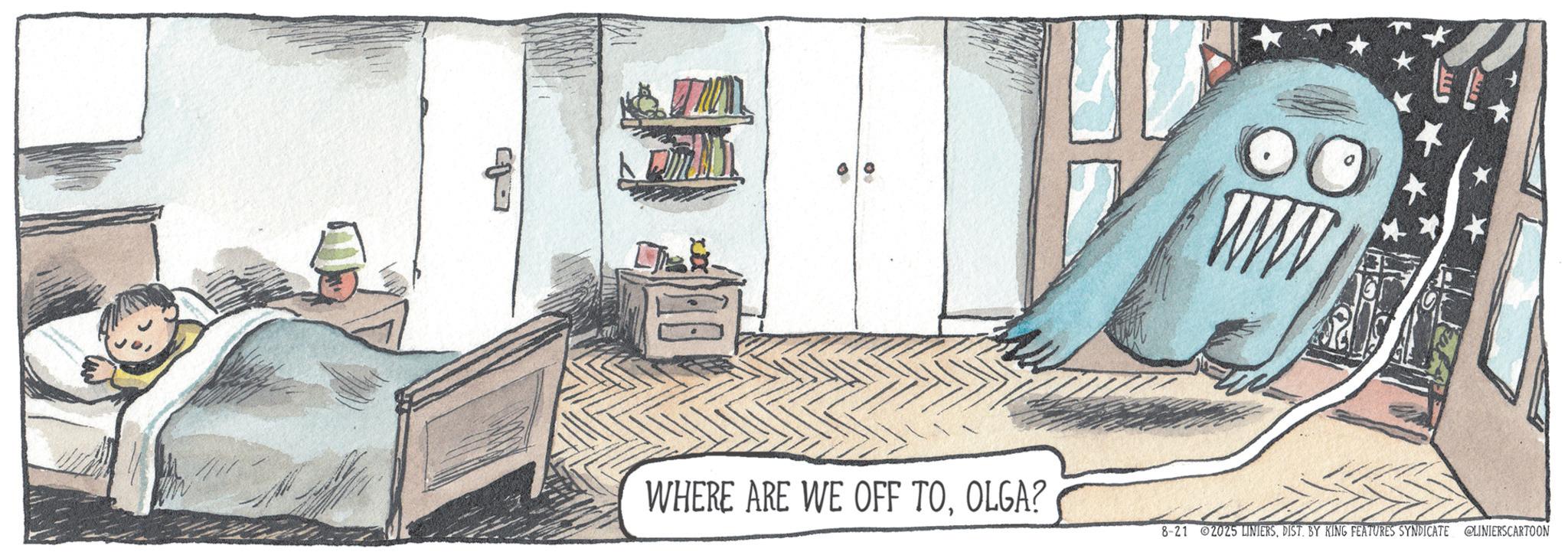 Fiction OCR: www WHERE ARE WE OFF TOOLGA? 8-21 2025 LINIERSDIST. BY KING FEATURES SYNDICATE @LINIERSCARTOON www WHERE ARE WE OFF TOOLGA ? 8-21 2025 LINIERSDIST . BY KING FEATURES SYNDICATE @LINIERSCARTOON