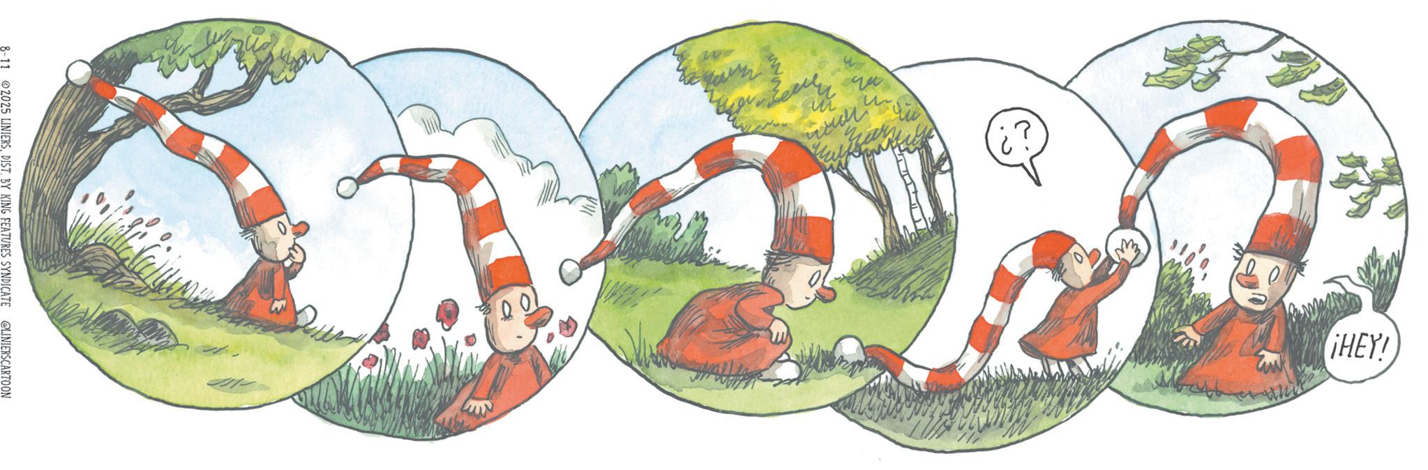 Child art OCR: ????! 8-11 2025 LINIERSDIST. BY KING FEATURES SYNDICATE @LINIERS CARTOON ???? ! 8-11 2025 LINIERSDIST . BY KING FEATURES SYNDICATE @LINIERS CARTOON