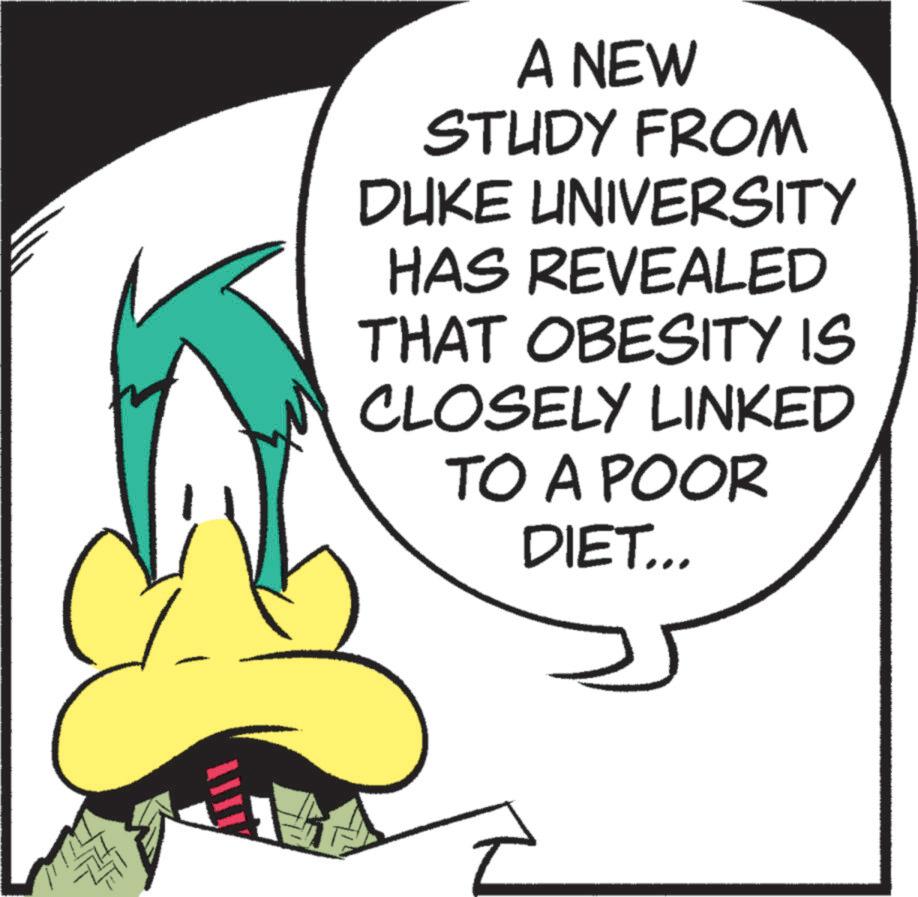 Fiction OCR: A NEW STUDY FROM DUKE UNIVERSITY HAS REVEALED THAT OBESITY IS CLOSELY LINKED TO A POOR DIET... A NEW STUDY FROM DUKE UNIVERSITY HAS REVEALED THAT OBESITY IS CLOSELY LINKED TO A POOR DIET ...