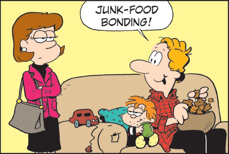 Fiction OCR: 00 JUNK-FOOD BONDING! 00 JUNK - FOOD BONDING !