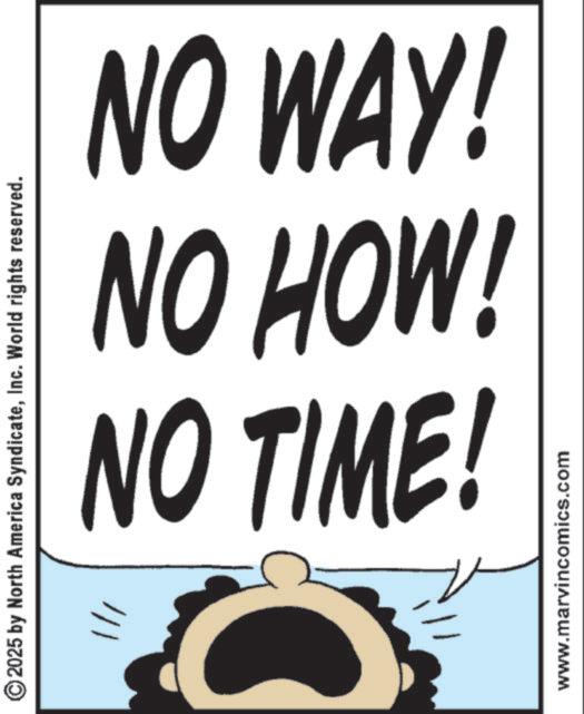 Animation OCR: ©2025 by North America SyndicateInc. World rights reserved. NO www.marvincomics.com © 2025 by North America SyndicateInc. World rights reserved . NO www.marvincomics.com