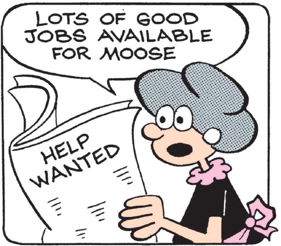 Animation OCR: LOTS OF GOOD JOBS AVAILABLE FOR MOOSE HELP WANTED 111? 11. = LOTS OF GOOD JOBS AVAILABLE FOR MOOSE HELP WANTED 111? 11 . =