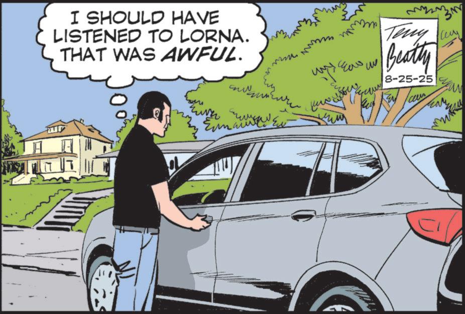 Personal luxury car OCR: I SHOULD HAVE LISTENED TO LORNA. THAT WAS AWFUL. SUN ? mm mmm mmmm M Enna Ew ? ?? ???? Terry Curry ???? Beatty 8-25-25 I SHOULD HAVE LISTENED TO LORNA . THAT WAS AWFUL . SUN ? mm mmm mmmm M Enna Ew ? ?? ???? Terry Curry ???? Beatty 8-25-25