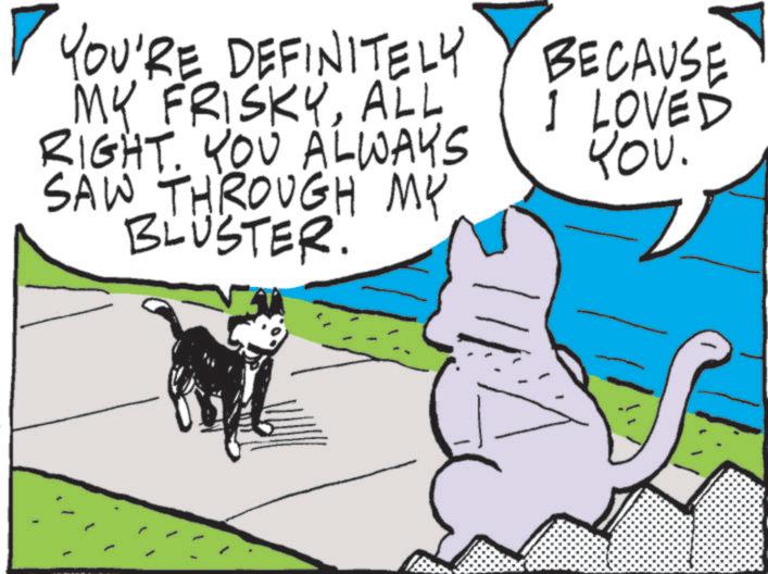 Graphics OCR: YOU'RE DEFINITELY MY FRISKYALL RIGHT. YOU ALWAYS SAW THROUGH MY BLUSTER. BECAUSE I LOVED YOU. YOU'RE DEFINITELY MY FRISKYALL RIGHT . YOU ALWAYS SAW THROUGH MY BLUSTER . BECAUSE I LOVED YOU .