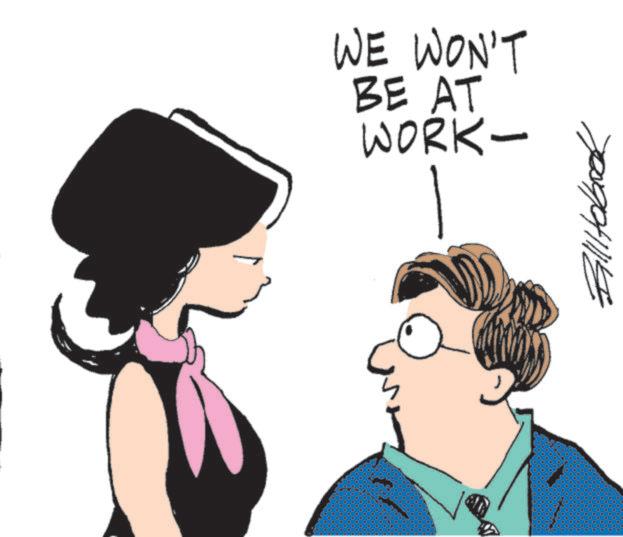 Line art OCR: WE WON'T BE AT WORK- Billitobook WE WON'T BE AT WORK- Billitobook