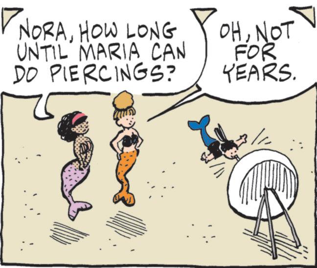 Graphics OCR: ? NORAHOW LONG UNTIL MARIA CAN DO PIERCINGS? OHNOT FOR YEARS. 3/11 ??? ? NORAHOW LONG UNTIL MARIA CAN DO PIERCINGS ? OHNOT FOR YEARS . 3/11 ???