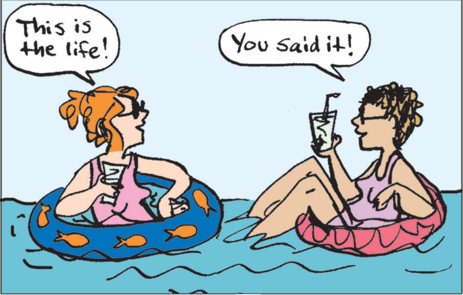 Animated cartoon OCR: This is the life! You said it! This is the life ! You said it !