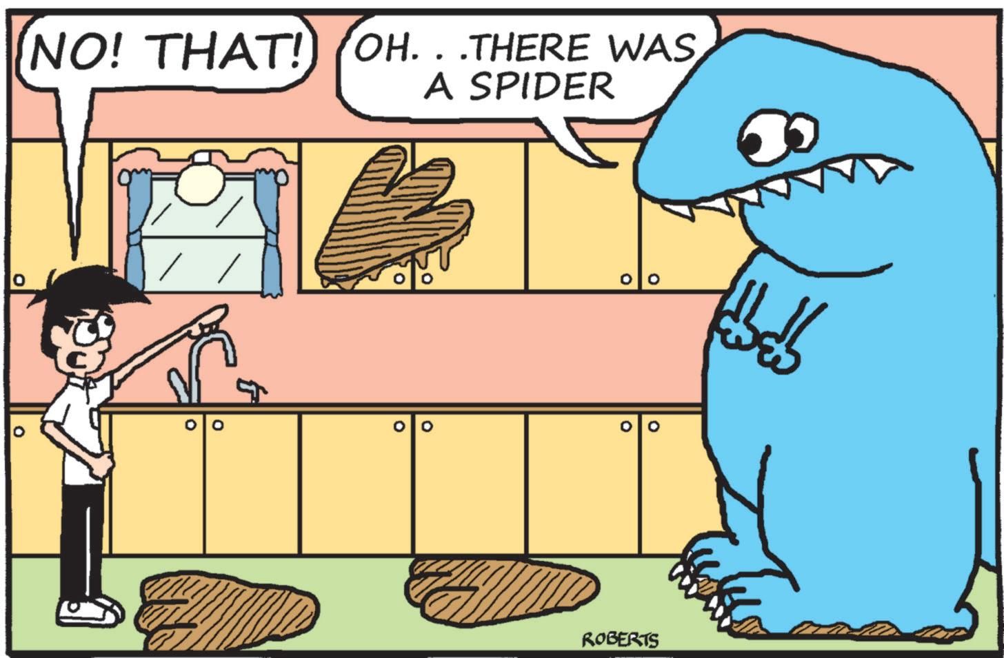 Animation OCR: NO! THAT! (OH...THERE WAS A SPIDER 00 ROBERTS NO ! THAT ! ( OH ... THERE WAS A SPIDER 00 ROBERTS