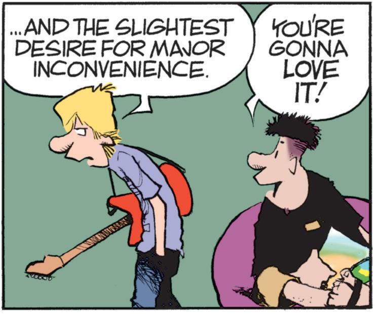 Photo caption OCR: ...AND THE SLIGHTEST DESIRE FOR MAJOR INCONVENIENCE. YOU'RE GONNA LOVE IT! ... AND THE SLIGHTEST DESIRE FOR MAJOR INCONVENIENCE . YOU'RE GONNA LOVE IT !