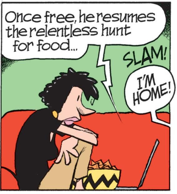 Comic book OCR: Once freehe resumes the relentless hunt for food... SLAM! I'M HOME! M Once freehe resumes the relentless hunt for food ... SLAM ! I'M HOME ! M