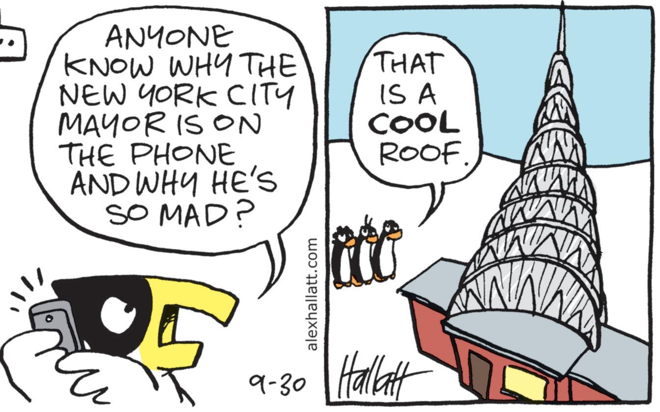 Fictional character OCR: 11/ ANYONE KNOW WHY THE NEW YORK CITY MAYOR IS ON THE PHONE AND WHY HE'S SO MAD? alexhallatt.com THAT IS A COOL ROOF to 9-30 Hallatt 11 / ANYONE KNOW WHY THE NEW YORK CITY MAYOR IS ON THE PHONE AND WHY HE'S SO MAD ? alexhallatt.com THAT IS A COOL ROOF to 9-30 Hallatt