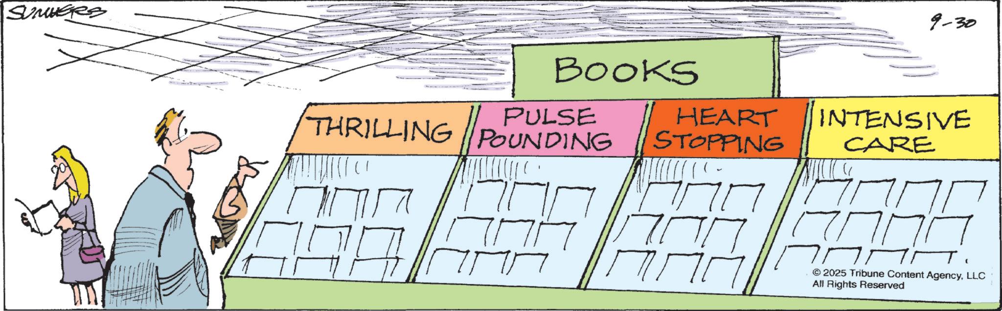 Graphics OCR: SUMMERS 9-30 BOOKS PULSE THRILLING POUNDING HEART STOPPING ?? ?? INTENSIVE CARE T1 © 2025 Tribune Content AgencyLLC All Rights Reserved SUMMERS 9-30 BOOKS PULSE THRILLING POUNDING HEART STOPPING ?? ?? INTENSIVE CARE T1 © 2025 Tribune Content AgencyLLC All Rights Reserved