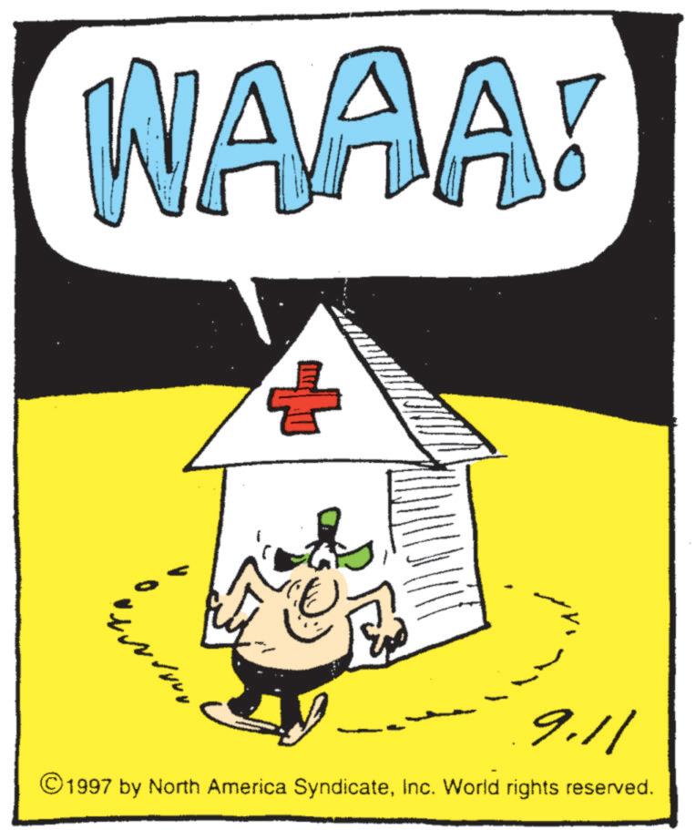 Illustration OCR: WAAA! + 9.11 © 1997 by North America SyndicateInc. World rights reserved. WAAA ! + 9.11 © 1997 by North America SyndicateInc. World rights reserved .