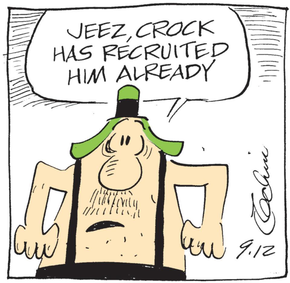 Graphics OCR: JEEZCROCK HAS RECRUITED HIM ALREADY ?? 1/11 mpo you 9.12 JEEZCROCK HAS RECRUITED HIM ALREADY ?? 1/11 mpo you 9.12