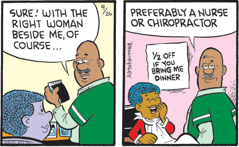 Happiness OCR: SURE! WITH THE RIGHT WOMAN BESIDE MEOF COURSE... a 9/26 PREFERABLY A NURSE OR CHIROPRACTOR BILLINGSLEY ½ OFF IF YOU BRING ME DINNER SURE ! WITH THE RIGHT WOMAN BESIDE MEOF COURSE ... a 9/26 PREFERABLY A NURSE OR CHIROPRACTOR BILLINGSLEY ½ OFF IF YOU BRING ME DINNER