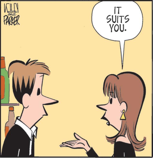 Pleased OCR: KL and PARKER IT SUITS YOU. KL and PARKER IT SUITS YOU .
