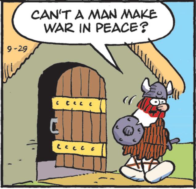 Comics OCR: CAN'T A MAN MAKE WAR IN PEACE? 9-29 ????? ? 60 CAN'T A MAN MAKE WAR IN PEACE ? 9-29 ????? ? 60
